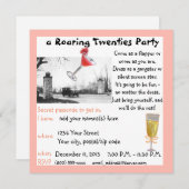 Invitation Gala d'années '20 d'hurlement (Devant / Derrière)