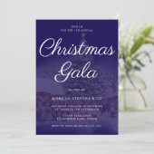 Invitation Gala de Noël d'entreprise en bleu nuit (Debout devant)