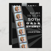 Invitation Gala de photo d'anniversaire de célébrité de (Devant / Derrière)