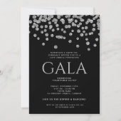 Invitation Gala d'entreprise officiel Silver Blac Parties sci (Devant)