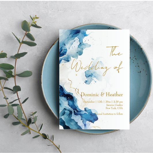 Invitation Gala des rêves de marbre AZURE