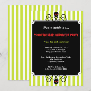 Invitation Gala d'Halloween