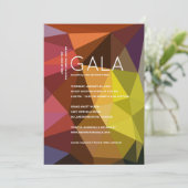 Invitation Gala Gala Géométrique (Debout devant)