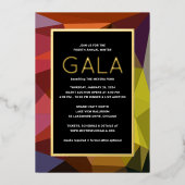 Invitation Gala Gala Géométrique (Recto)