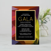 Invitation Gala Gala Géométrique (Debout devant)