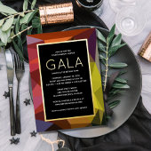 Invitation Gala Gala Géométrique