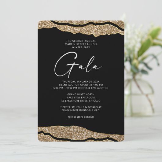 Invitation Gala Gold Layers (Debout devant)