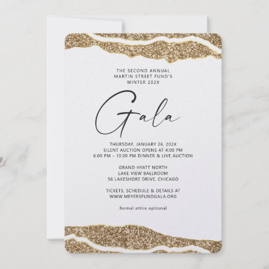 Invitation Gala Gold Layers (Devant)