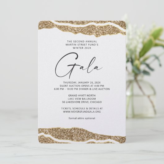 Invitation Gala Gold Layers (Debout devant)