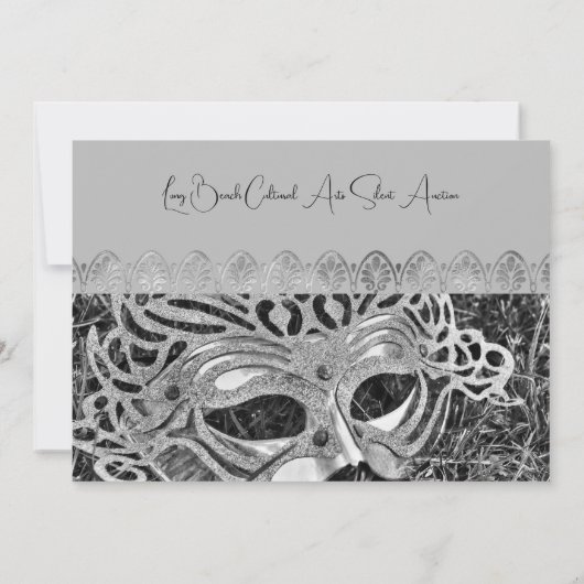 Invitation Gala Masquerade Argent (Dos)