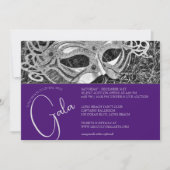 Invitation Gala Masquerade Argent (Devant)