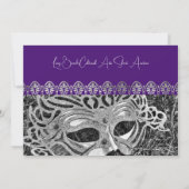 Invitation Gala Masquerade Argent (Dos)