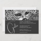 Invitation Gala Masquerade Argent (Devant)