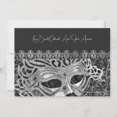 Invitation Gala Masquerade Argent (Dos)