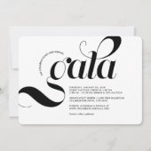 Invitation Gala minimaliste de swag moderne (Devant)