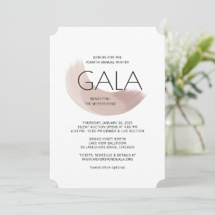 Invitation Gala moderne Paint Swash