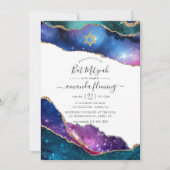 Invitation Galaxie Agate Bar Mitzvah (Devant)