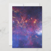 Invitation Galaxie brillante dans l'espace (Dos)