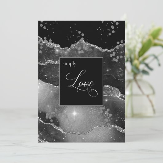 Invitation *~* Galaxie céleste spatiale Cosmos Nebula Mariage (Debout devant)