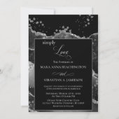 Invitation *~* Galaxie céleste spatiale Cosmos Nebula Mariage (Dos)