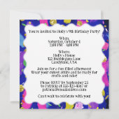 Invitation Galaxie Chibi Cat Party (Dos)