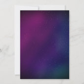 Invitation Galaxie de l'espace dégradé Anniversaire (Dos)