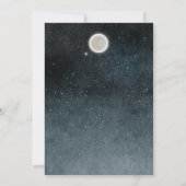 Invitation Galaxie de lune Douche pour bébé (Dos)