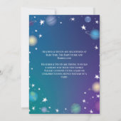 Invitation Galaxie du Baby shower spatial (Dos)