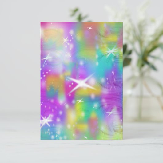 Invitation Galaxie mince (Debout devant)