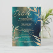 Invitation galaxie nébuleuse verte émeraude ciel nocturne feu (Debout devant)