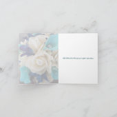 Invitation galaxie orchidée rose ivoire mariage ou fête (Intérieur)