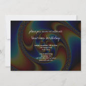 Invitation Galaxie spirale - Art fractal (Dos)