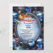 Invitation Galaxie visiteurs dans l'espace (Devant)