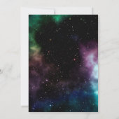 Invitation Galaxy Ados de fête d'anniversaire 14 Espace cosmi (Dos)