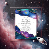 Invitation Galaxy Agate Bat mitzvah