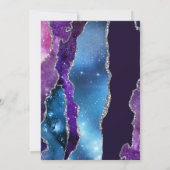Invitation Galaxy Agate de ce monde Onze Anniversaire (Dos)