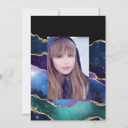 Invitation Galaxy Agate Quinceañera (Dos)