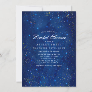 Invitation Galaxy Aquarelle Étoiles Cosmiques Réception de Ma