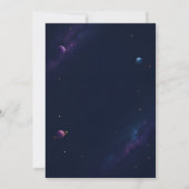 Invitation Galaxy Dino 1er Anniversaire (Dos)