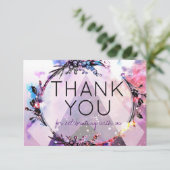 Invitation Galaxy Moderne Espace Hip Mariage Merci (Debout devant)