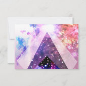 Invitation Galaxy Moderne Espace Hip Mariage Merci (Dos)