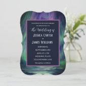 Invitation Galaxy Northern Lights Outer Celestial Stars (Debout devant)