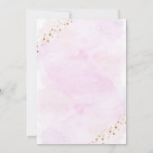 Invitation Galaxy Pink Gold Space Anniversaire Heure Capsule  (Dos)