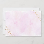 Invitation Galaxy Pink Or de ce monde Anniversaire Invita (Dos)