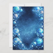 Invitation Galaxy Planet Kids Birthday Party Invite (Dos)
