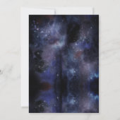 Invitation Galaxy Planètes Space Rocket Anniversaire de enfan (Dos)