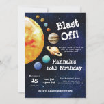 Invitation Galaxy Planètes Système Solaire Espace Extérieur A<br><div class="desc">Blast Off ! Préparez vos invités et excitez-vous pour une fête hors du monde!</div>