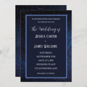 Invitation Galaxy Starry Night Espace extra-atmosphérique Mar (Devant / Derrière)