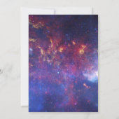 Invitation Galaxy Starry Night Espace extra-atmosphérique Mar (Dos)