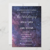 Invitation Galaxy Starry Night Stars Space Universe Mariage (Devant)